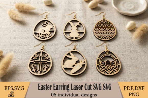 Easter Earring Laser Cut SVG