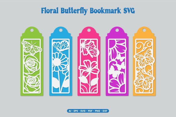 Floral Butterfly Bookmark SVG Review
