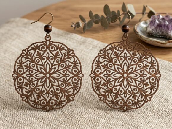 Mandala Chandelier Earring