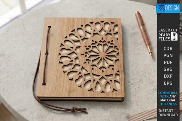 Notebook Cover Laser Cut Planner Cover