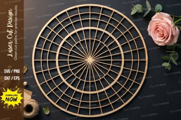 Petal Sun Laser Cut SVG, Laser Cut Svg